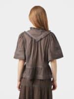 Neo Noir Evienne S Voile Top - Dark Brown3