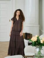 Neo Noir Nederdel Felicia - Dark Brown5