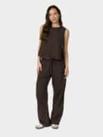 Neo Noir Sonar Linen Pants - Brown4