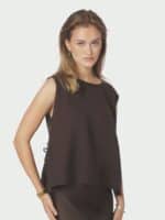 Neo Noir top Svetlana - Dark Brown2
