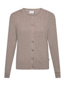 Red & Green Strik Cardigan Joana - Sand