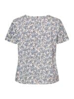 Red & Green T-Shirt Celina - Blue Pattern1