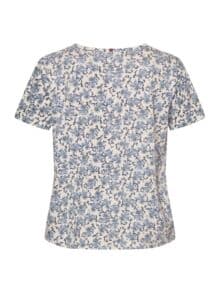 Red & Green T-Shirt Celina - Blue Pattern1