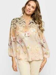 2-Biz Bluse Jana - Sand Flower