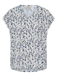 Fransa Heat Bluse - Navy Boho