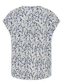 Fransa Heat Bluse - Navy Boho1