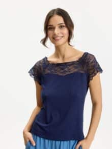 In Front Yvonne Top - Dark Blue