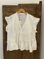 Not Sisters bluse Micado 26030 - Farve white yellow