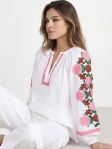 Qnuz Bluse Boheme Cotton - Hvid