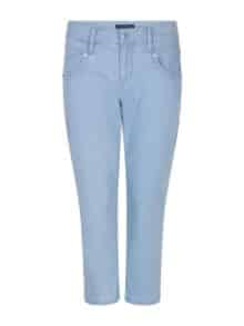 Red Button Sissy Capri Fancy - Bleach Blue