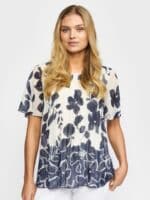 2-Biz Bluse Alba - Navy Flower