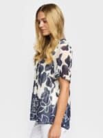 2-Biz Bluse Alba - Navy Flower2