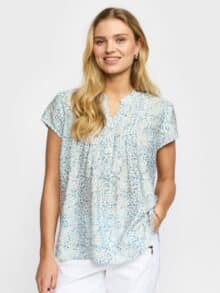 2-Biz Bluse Berta - Blue Dots