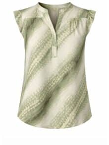 2-Biz Bluse Ilse - Green Stripe
