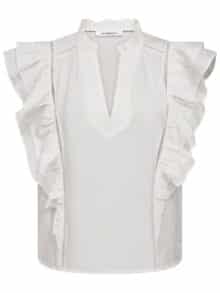 Co´Couture Bluse Callum Lace - Hvid