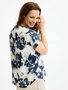 In Front Aya Bluse - Blue1