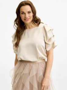 In Front Bluse Alexandra - Champagne