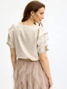In Front Bluse Alexandra - Champagne1