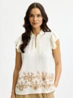 In Front Bluse June - Off-white