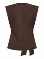 Co´Couture Luna Pleat Top - Dark Brown1