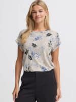 Fransa T-Shirt Frseen 20610634 - Blå2