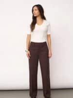 Co´Couture Bukser Luna - Dark Brown4