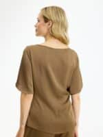 In Front Bluse Faye - Brown3