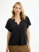 In Front Bluse Paloma - Sort