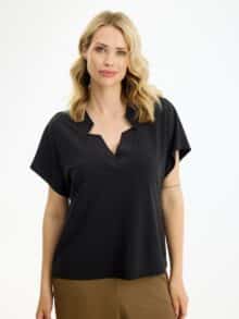 In Front Bluse Paloma - Sort