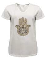 Costa Mani Hamsa T-Shirt - White
