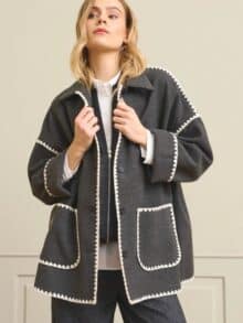 Costa Mani Tens Jakke - Dark Grey1