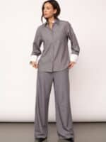 Co´Couture Penny Pin Skjorte - Mid Grey4