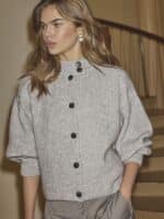 Co´Couture Row Ullity Cardigan - Grå2