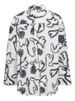 Co´Couture Skjorte Elric Flower - Navy1