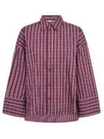 Co´Couture Skjorte Renee Check - Berry Red