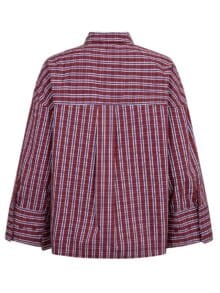 Co´Couture Skjorte Renee Check - Berry Red1