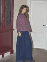 Co´Couture Skjorte Renee Check - Berry Red4