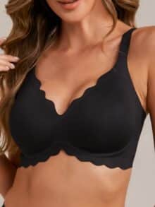 Femifemme Bh SoftScallop - Sort