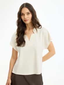 In Front Bluse Paloma - Cream