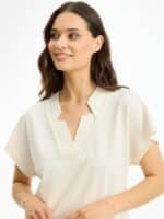 In Front Bluse Paloma - Cream2