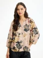 In Front Quinn Bluse - Rose