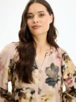 In Front Quinn Bluse - Rose2