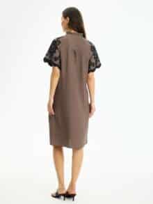 In Front lori Dress - Brown1