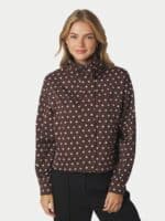 Neo Noir Callisa Dot Jakke - Brown2