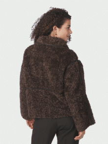 Neo Noir Jakke Castor Faux Fur Jacket 1