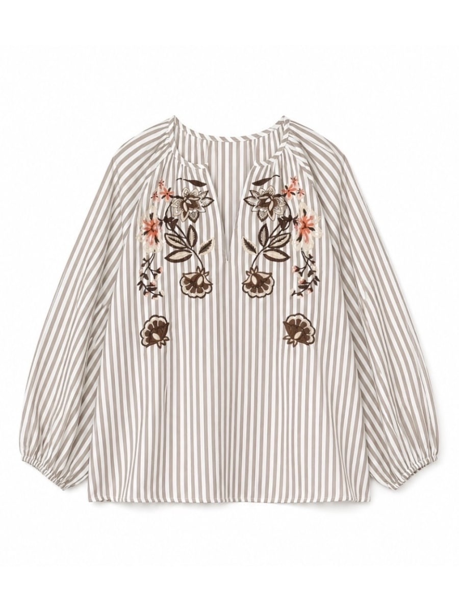 Qnuz Bluse Boheme 9406 - Marron