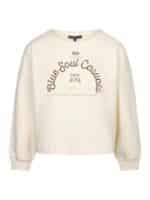 Red Button Sweat Terry - Ecru