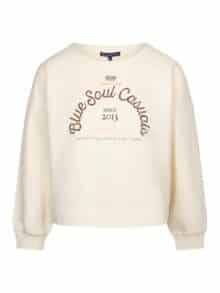 Red Button Sweat Terry - Ecru