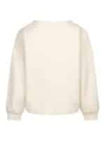 Red Button Sweat Terry - Ecru1