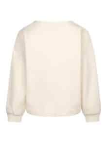 Red Button Sweat Terry - Ecru1